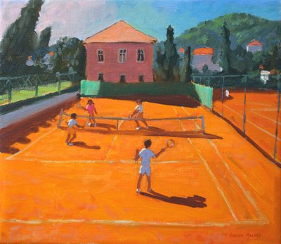 Sandplatz-Tennis, Lapad, Kroatien, 2012 von Andrew Macara