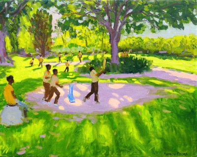 Cricket-Übung, Botanische Gärten, Dominica, Grenadinen, Westindien von Andrew Macara