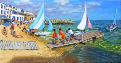 Segelclub, Calella De Palafrugell, Spanien, 2020 von Andrew Macara