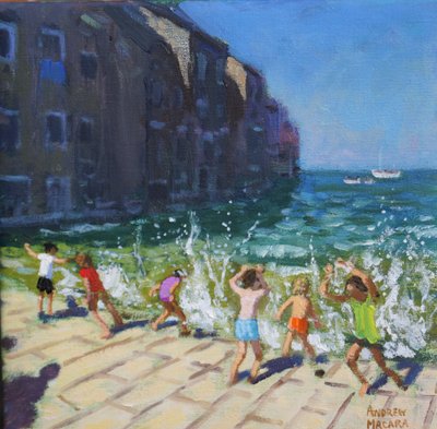 Uferpromenade, Rovinj, Kroatien von Andrew Macara