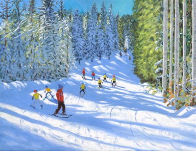 Skistunde, Samoens, Frankreich von Andrew Macara