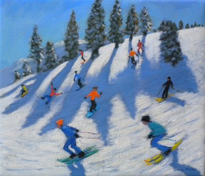 Skifahrer, Lofer, 2010 von Andrew Macara