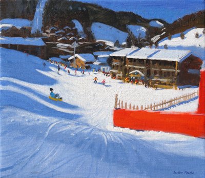 Skifahren; La Clusaz, Frankreich von Andrew Macara