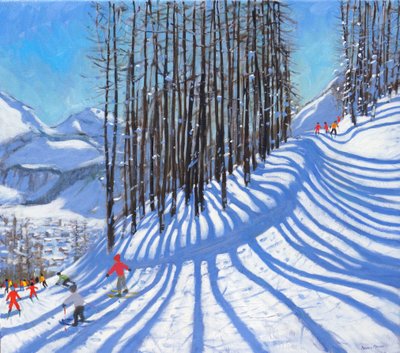 Skifahren, La Daille, Tignes, Frankreich, 2015 von Andrew Macara