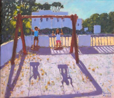 Sommerschaukel, Folegandros, Griechische Inseln von Andrew Macara