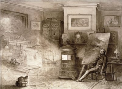 Abendgedanken, Die Flut der Zeit, 1876 von Andrew Melrose