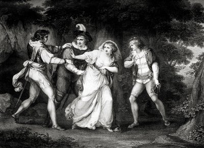 William Shakespeares Stück von Angelica (after) Kauffman