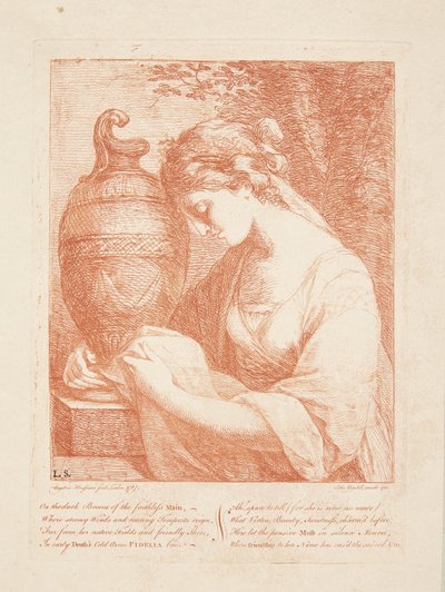 Die Frau bei der Urne von Angelica Kauffmann