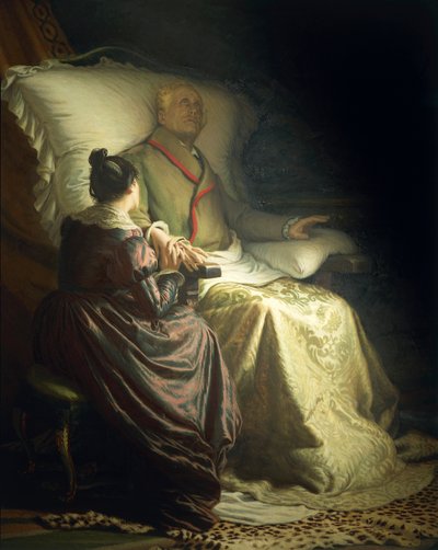Sterbender Goethe von Angelo Morbelli