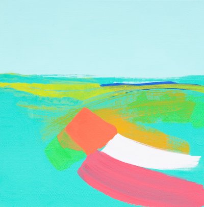 Nebel über der Landschaft II, 2014 von Angie Kenber