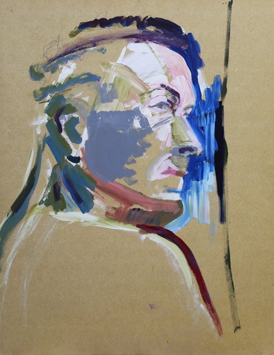 Porträt in Farbe, 2019 von Angie Kenber