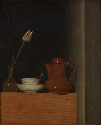 Stillleben mit Krug und Tulpe von Anna Maria Punz