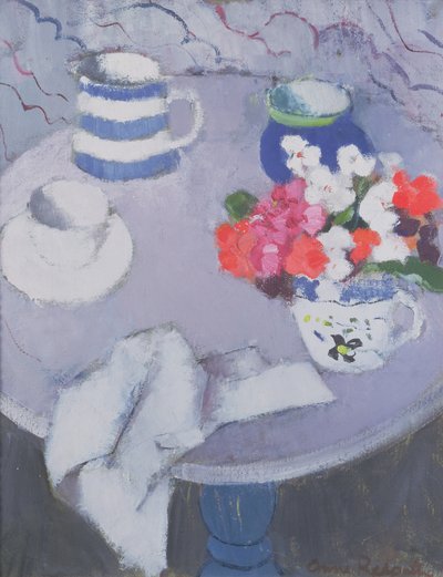 Stillleben mit Tisch von Anne Redpath
