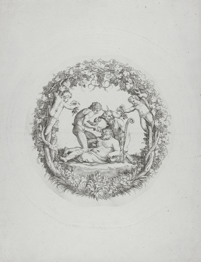 Betrunkener Silenus (die "Tazza Farnese") von Annibale Carracci