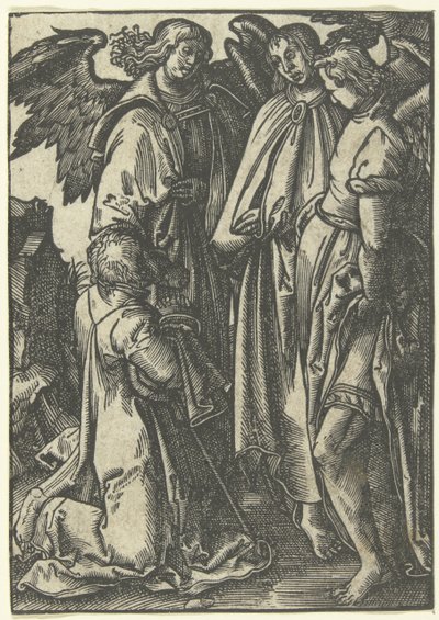 Abraham und die drei Engel von Anonymous