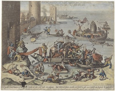 H. Martinus an Bord eines Narrenschiffs von Anonymous