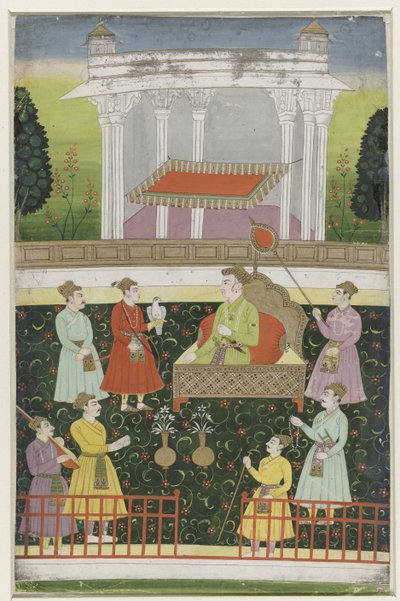 Jahangir auf einem Thron sitzend von Anonymous