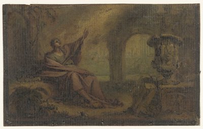 Johannes auf Patmos (?) von Anonymous