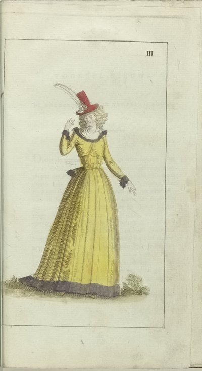 Kabinet der Mode und des Geschmacks 1791, Tafel III von Anonymous