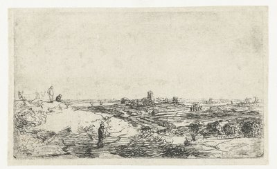 Landschaft mit einer Kuh von Anonymous