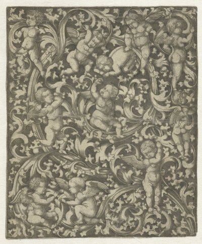 Ornament mit Putti von Anonymous