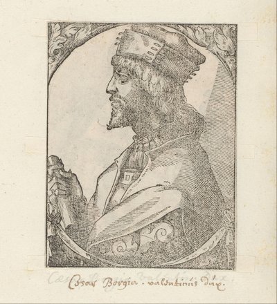 Porträt von Cesare Borgia von Anonymous