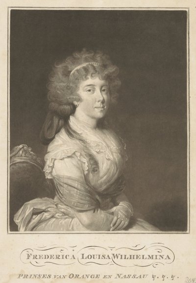 Porträt von Louise, Prinzessin von Oranien-Nassau von Anonymous