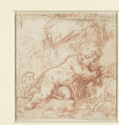 Putto in Landschaft von Anonymous