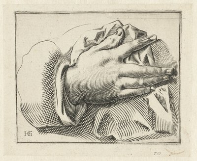 Studie einer Hand von Anonymous