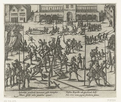 Turnier auf dem Grote Markt in Brüssel, 1569 von Anonymous