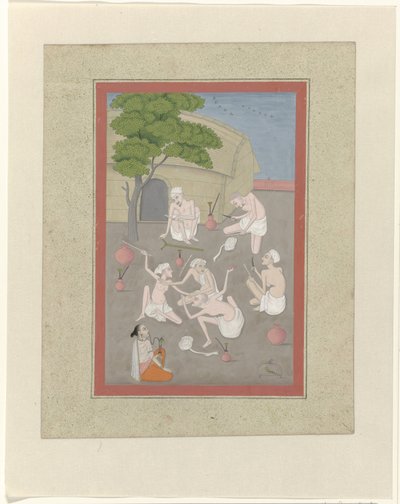 Kämpfende Yogis von Anonymous