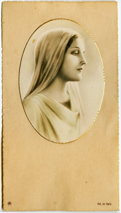 Andachtsbild: Die Jungfrau Maria von Anonymous Anonymous