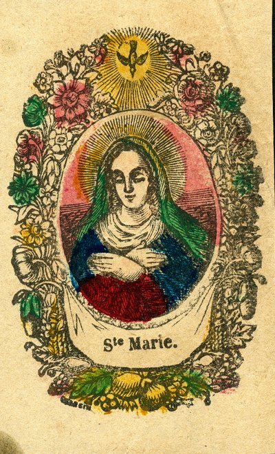 Andachtsbild: Die Jungfrau Maria (Epinal-Druck) von Anonymous Anonymous