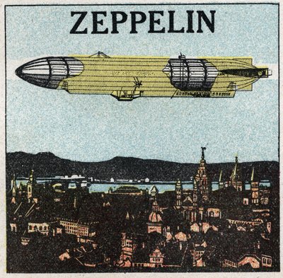 Die Ballons: Zeppelin. Anonyme Illustration von 1925. von Anonymous Anonymous