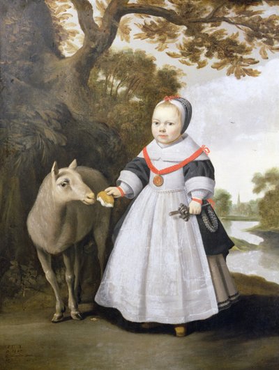 Kind und Schaf von Anthonie  Palamedesz