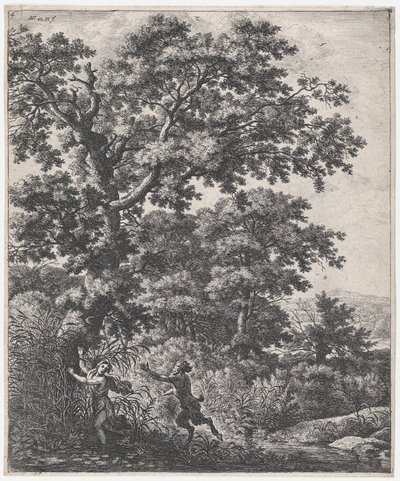 Landschaft mit Pan und Syrinx von Anthonie Waterloo