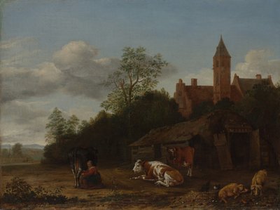 Bauernhofszene von Anthonie van Borssom