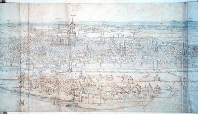 Ansicht von Utrecht von Anthonis van den Wyngaerde