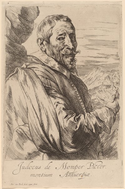 Jodocus de Momper, wahrscheinlich 1626-1641 von Anthony van Dyck