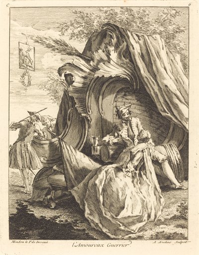 Der verliebte Krieger von Antoine Aveline after Jean Mondon