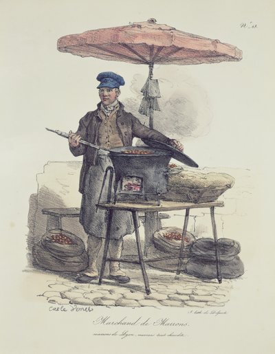 Kastanienverkäufer von Antoine Charles Horace Vernet