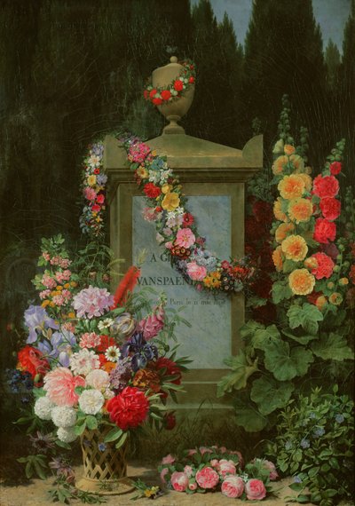 Hommage an Gerard van Spaendonck, 1830 von Antoine Chazal