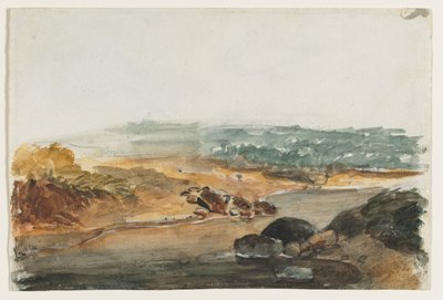 Landschaft (recto) von Antoine Louis Barye