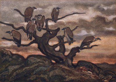 Geier auf einem Baum, 1810-75 von Antoine Louis Barye