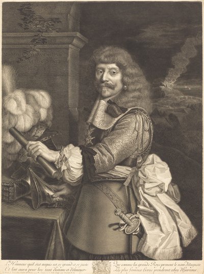 Henri de Lorraine von Antoine Masson after Nicolas Mignard