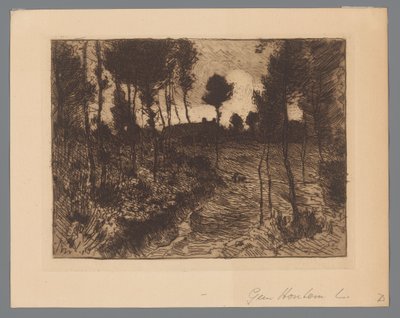 Waldweg am Abend von Anton L. Koster