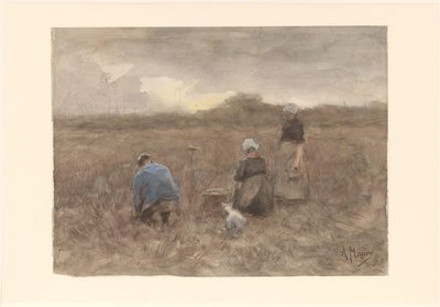 Kartoffelernter von Anton Mauve