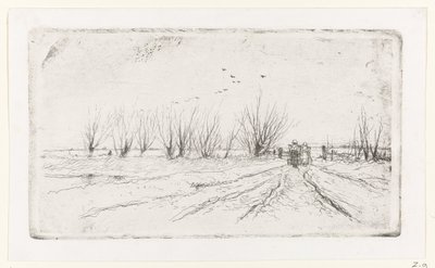 Winterlandschaft mit Milchmädchen von Anton Mauve