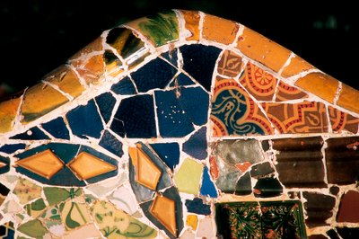 Parc Güell, Barcelona, Detail von Antoni Gaudi