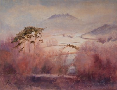Gefrorenes Tal, Somerset, 2023 von Antonia Myatt